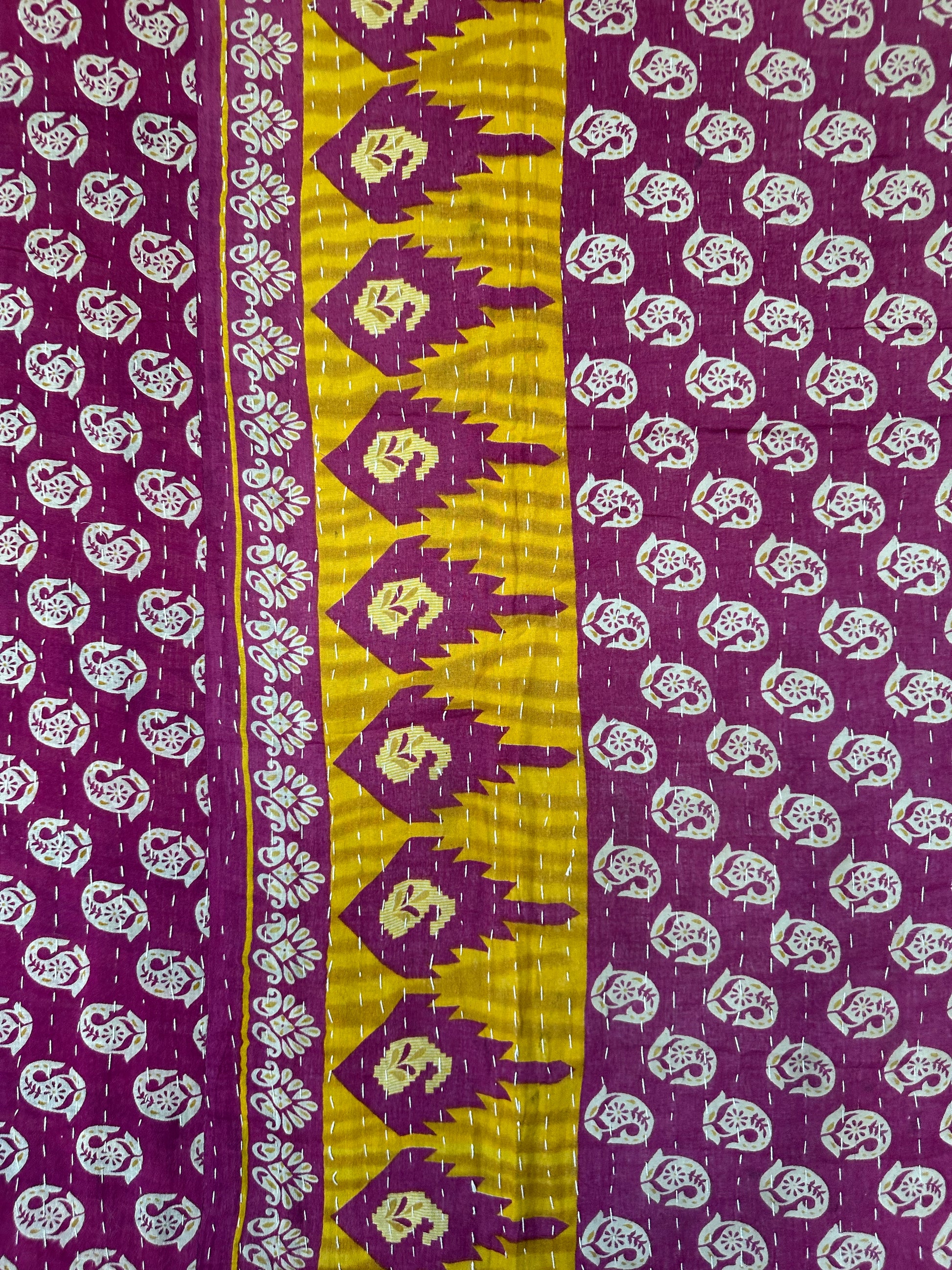 Gulzar Royale Hand-Made Kantha Throw Blanket