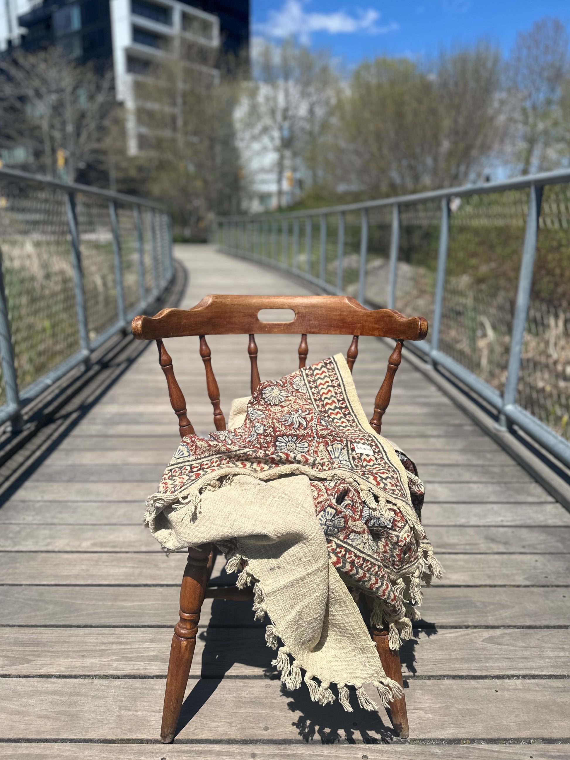 Red brick dust throw blanket
