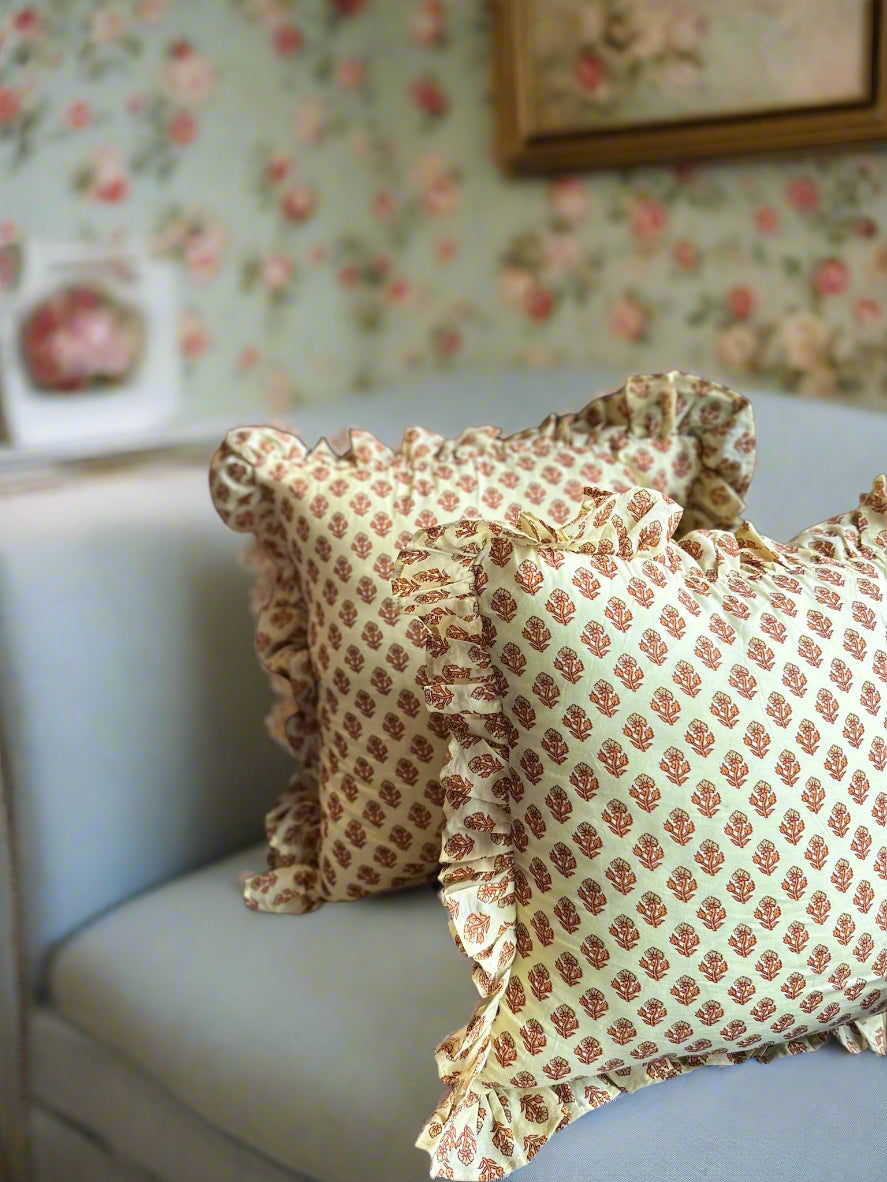 Yellow Flower Cushion Cover