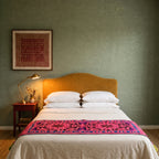 Woodland Bloom Exclusive Hand Embroidered Suzani Kantha Runner