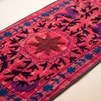Woodland Bloom Exclusive Hand Embroidered Suzani Kantha Runner