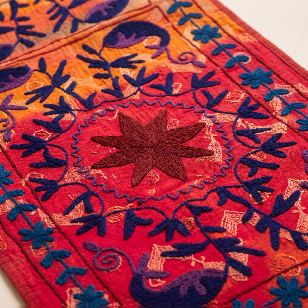 Cedar Garden Exclusive Hand Embroidered Suzani Kantha Runner