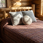 Golden Dawn ancient Aari work  Queen Bedspread
