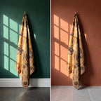Gem Tan Luxury Vintage Suzani Kantha Throw