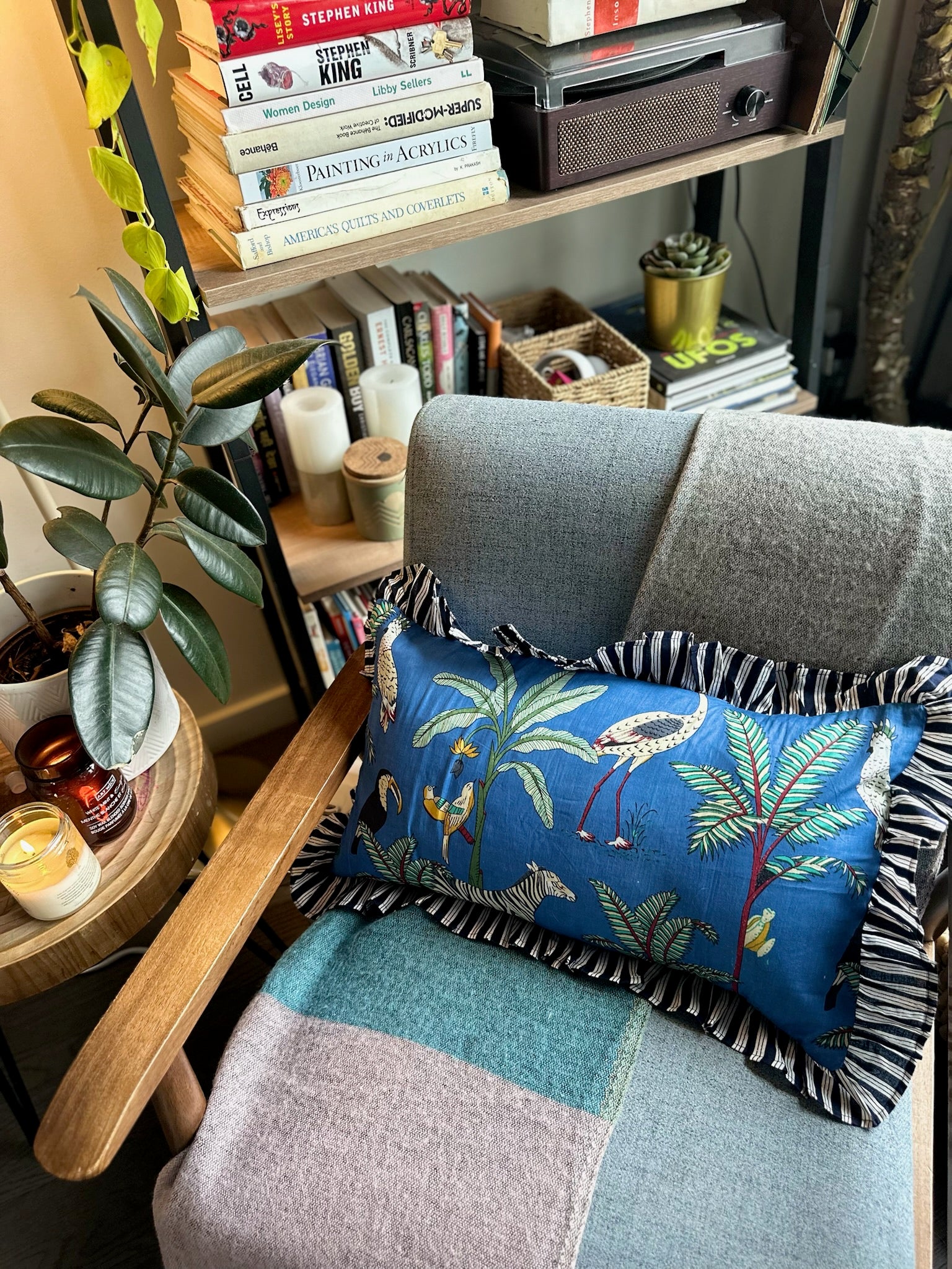 Blue Animals Cushion Cover