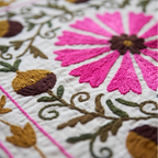 Settling Sorrel Hand-Embroidered Velvet Suzani Throw