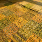 Deep Rust Handmade Patola Kantha Bedspread