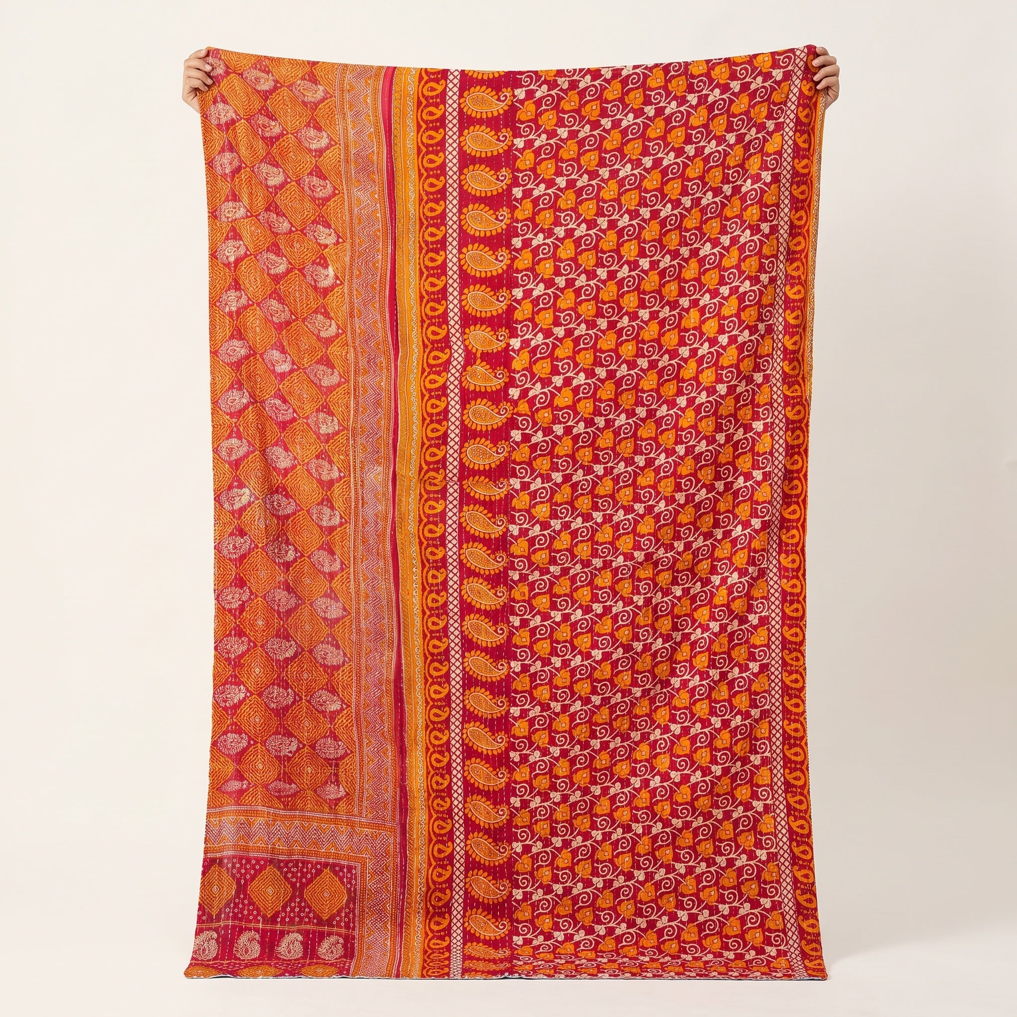 Nomad Stone Vintage Cotton Kantha Throw