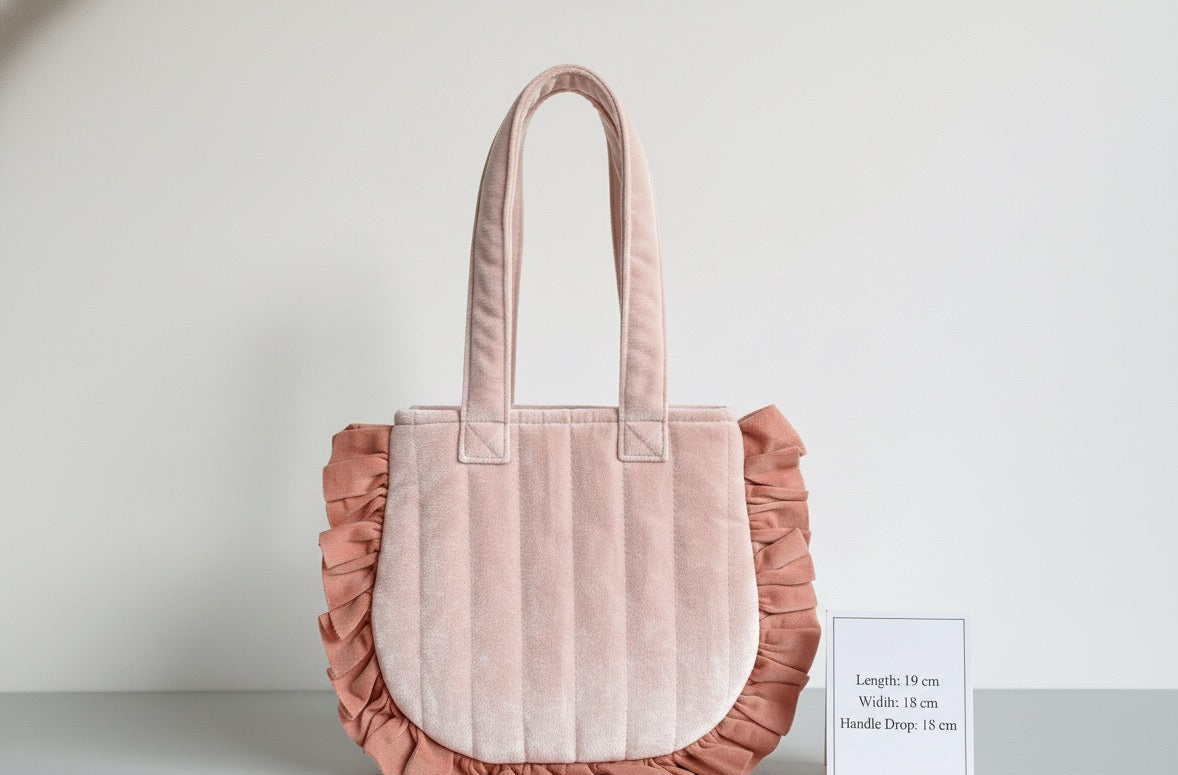 Rose Ruffle Daydream Tote Bag