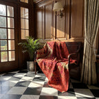 Dawn Glow Luxury Vintage Suzani Kantha Throw