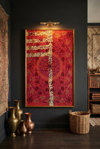 Dawn Glow Luxury Vintage Suzani Kantha Throw