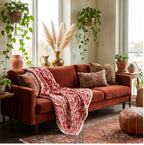 Scattered Sedge Hand-Embroidered Cotton Suzani Throw