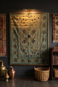 Whisper Fern Luxury Vintage Suzani Kantha Throw