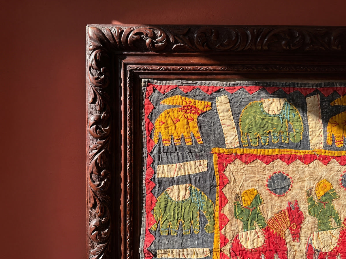Bunchberry Appliqué Pure Cotton Wall Hanging