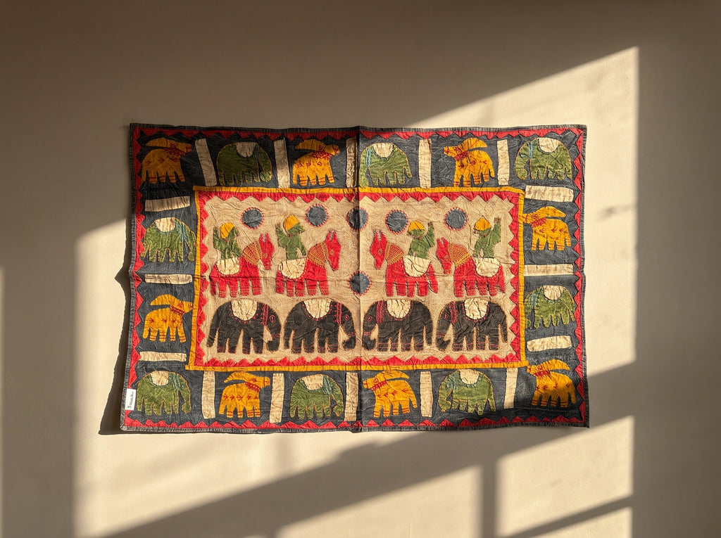 Bunchberry Appliqué Pure Cotton Wall Hanging