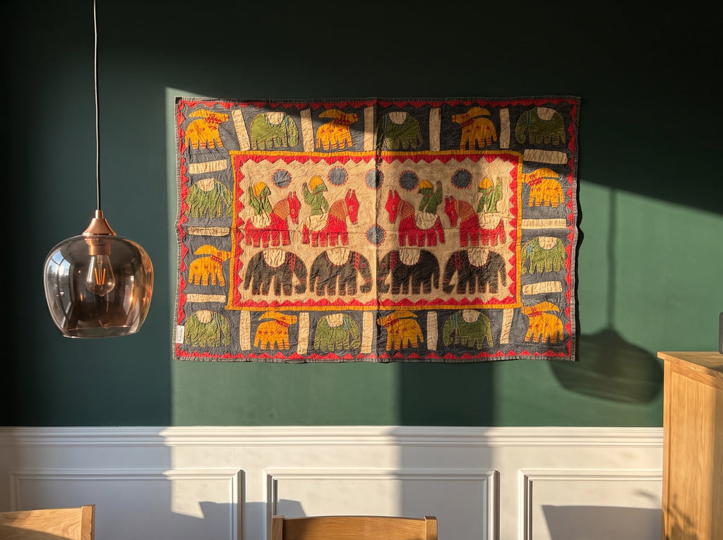 Bunchberry Appliqué Pure Cotton Wall Hanging