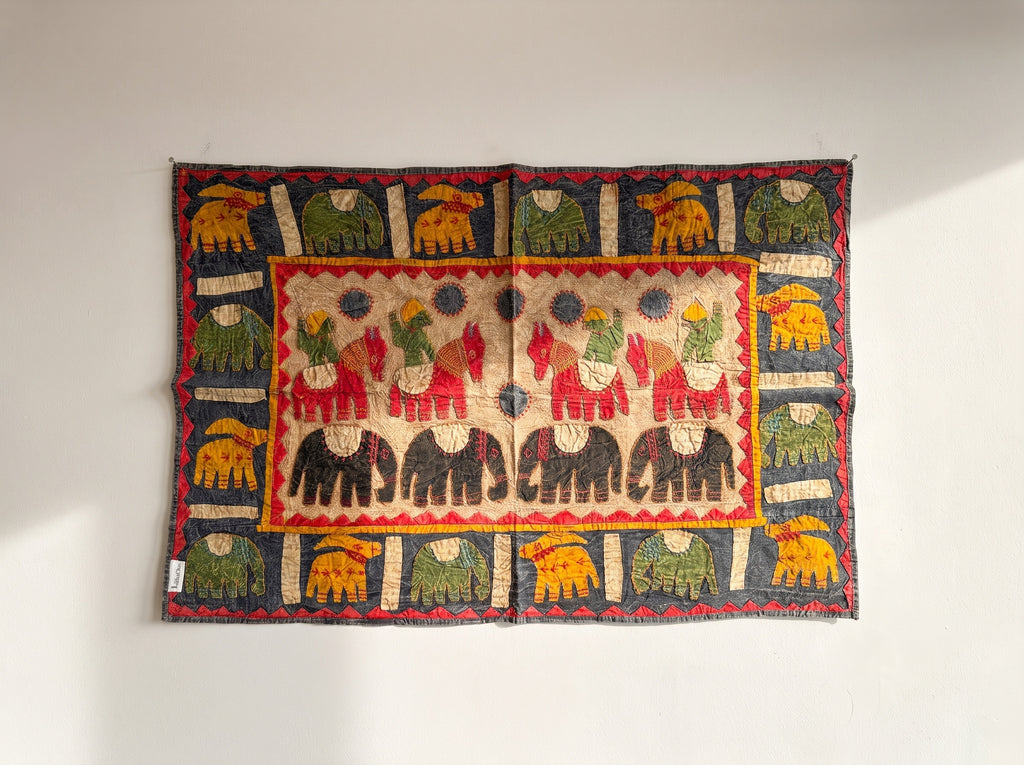 Bunchberry Appliqué Pure Cotton Wall Hanging
