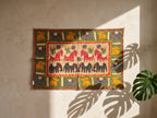 Wild Bergamot Appliqué Pure Cotton Wall Hanging