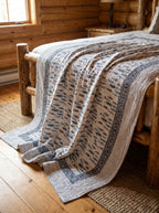 Serene Indigo Handmade Kantha Bedsheet