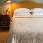 Willow Maple Handmade Cutwork Queen Bedspread