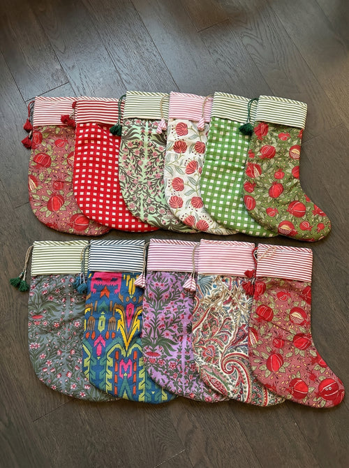 Cashmere Paisley Christmas stockings