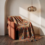 Forest Fern Cotton Reversible Kantha Throw