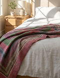 Sky Mist Handmade Vintage Bagru Block Print Throw