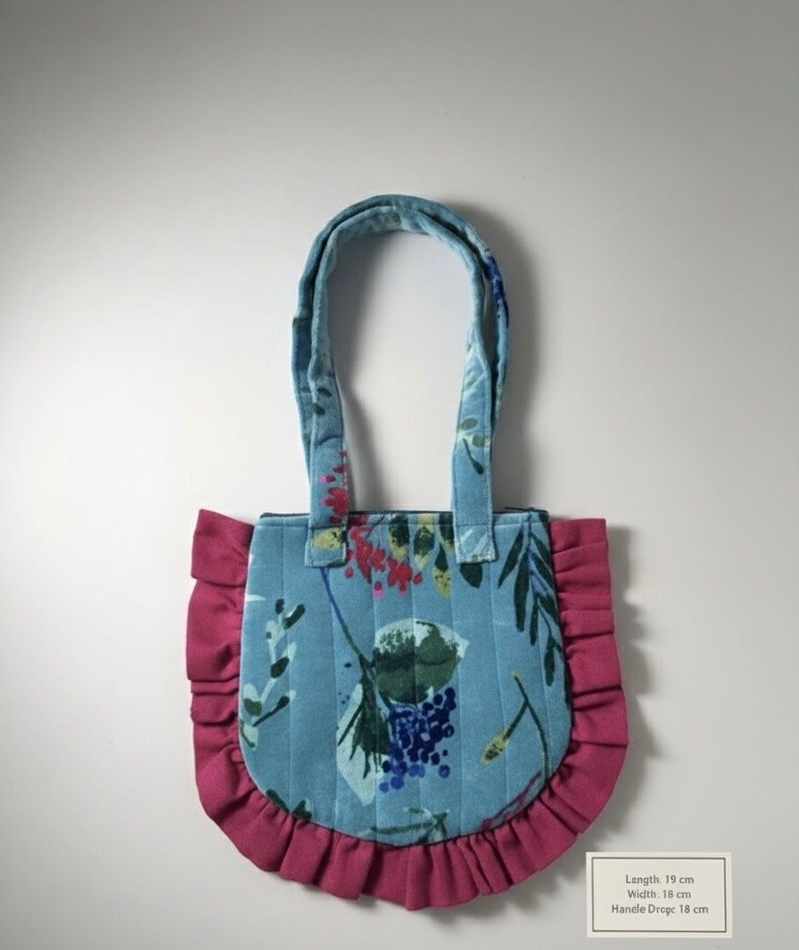 Wildberry RuffleTote Bag (Small)