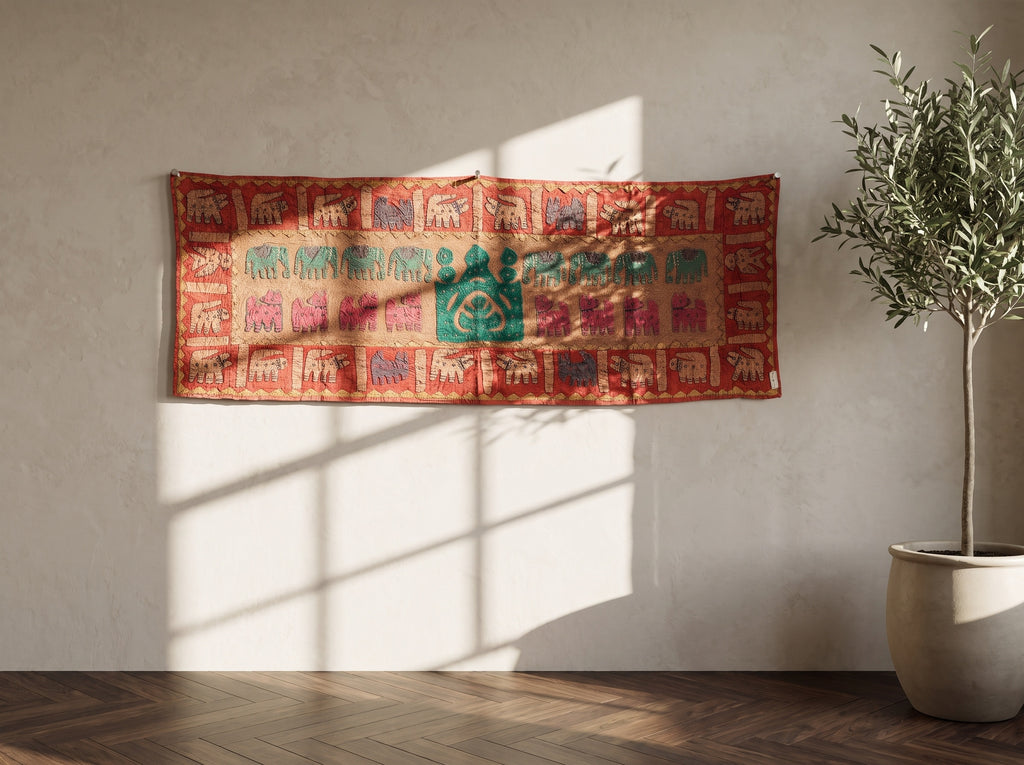 Bracken Fern Appliqué Pure Cotton Wall Hanging