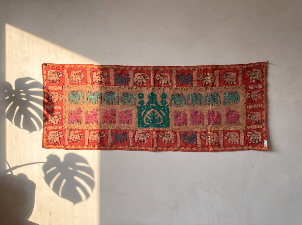 Bracken Fern Appliqué Pure Cotton Wall Hanging