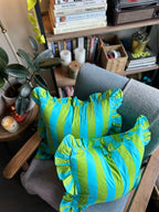 Blue and Green Sand Cushion Cover