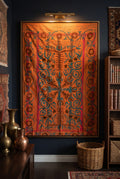 Haven Fern Luxury Vintage Suzani Kantha Throw