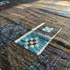 Saffron Amber Handmade Patola Kantha King Bedspread