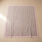 Whisper Terracotta Handmade Kantha Queen Bedsheet