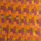 Bloom Indigo Handmade Patola Kantha King Bedspread