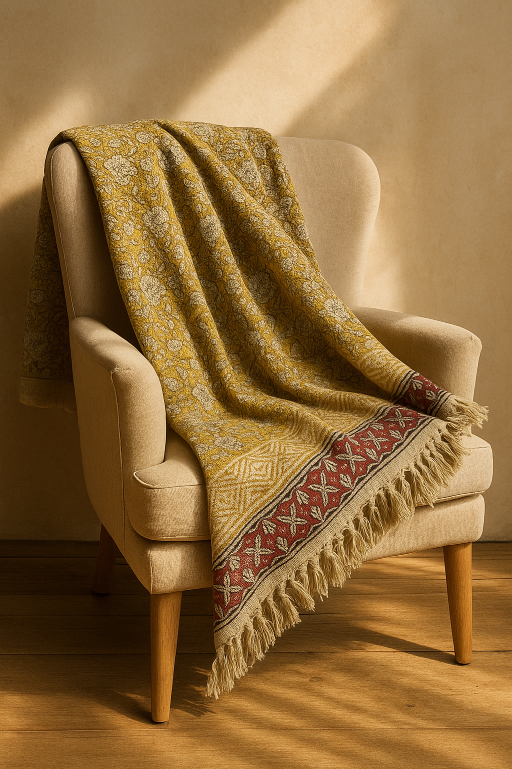 Yellow Sunflower Throw Blanket