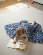 Bubbles and Giggles (Big) - 100% cotton Hand Made Artisnal Baby Quilt