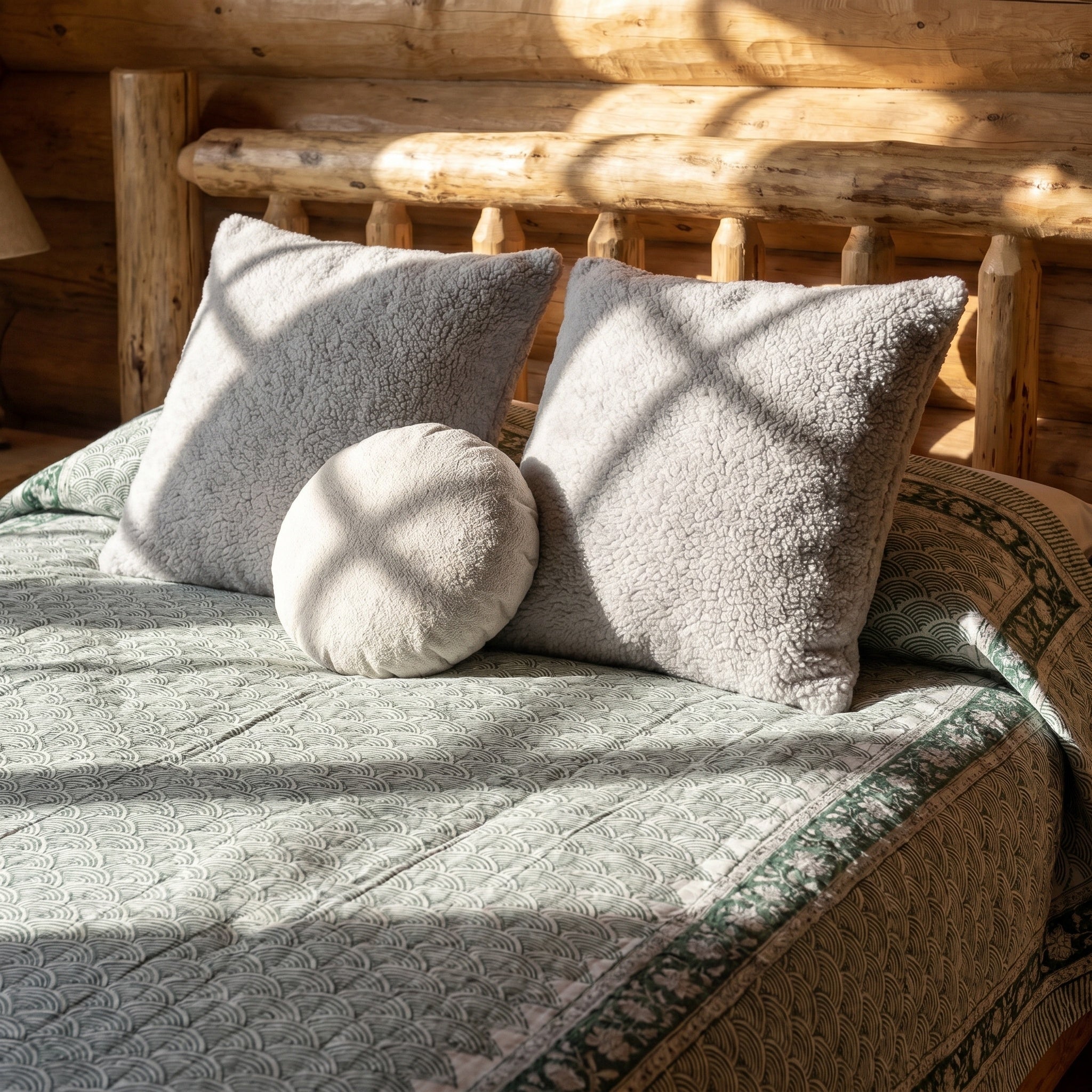Oasis Terracotta Handmade Kantha Queen Bedsheet