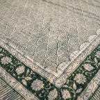 Oasis Terracotta Handmade Kantha Queen Bedsheet