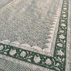 Oasis Terracotta Handmade Kantha Queen Bedsheet