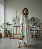 Wildberry RuffleTote Bag (Small)