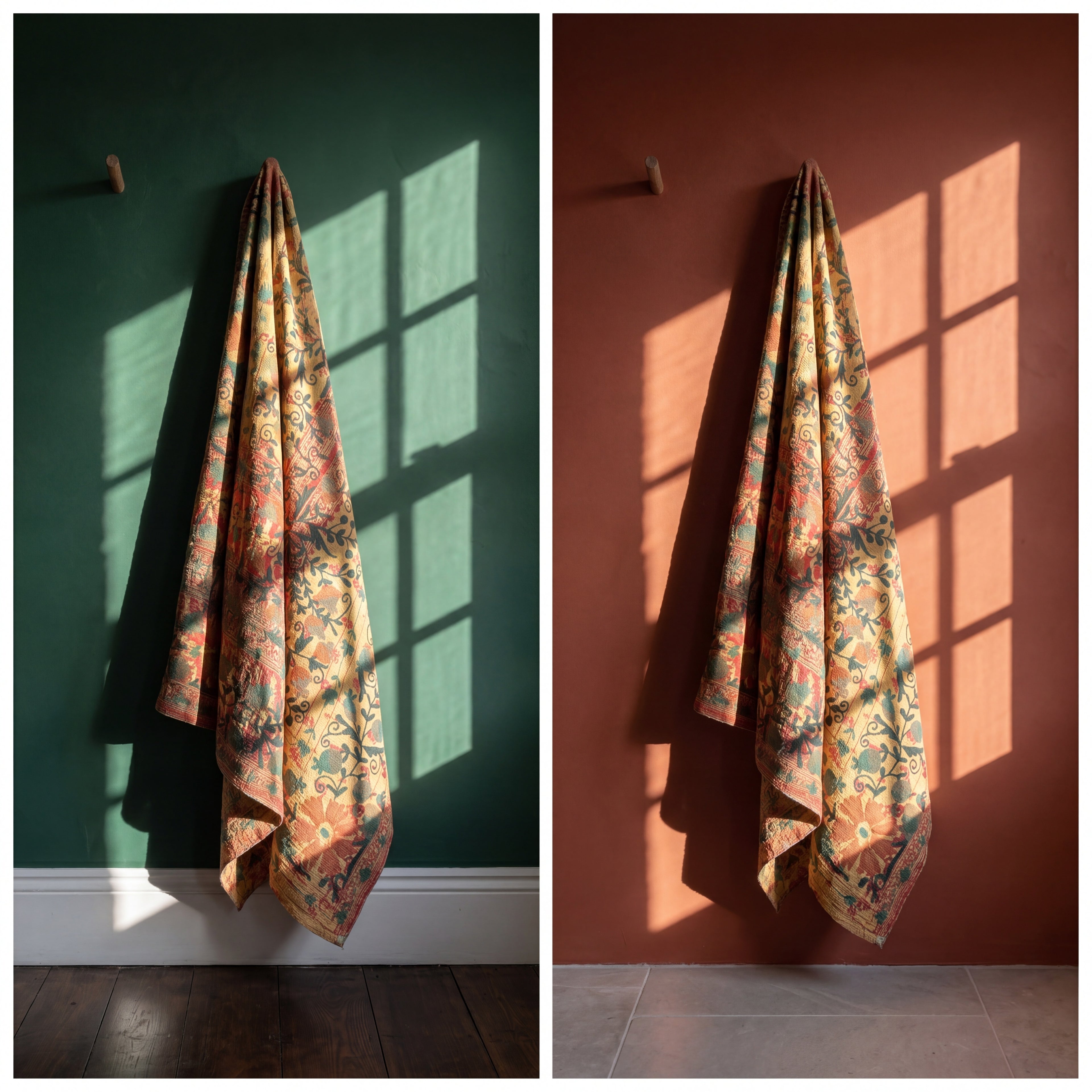 Dusk Echo Luxury Vintage Suzani Kantha Throw