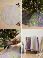 Crimson & Sage Botanical Christmas Tree Skirt