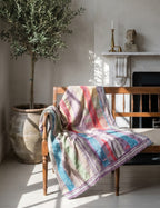 Desert Indigo Handmade Vintage Bagru Throw