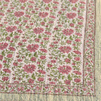 Whispering Fern Handmade Kantha Queen Bedsheet