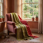 Terracotta Dream Vintage Cotton Kantha Throw