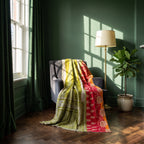 Terracotta Dream Vintage Cotton Kantha Throw