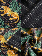 The Shadowlands Cotton Hand-Made Kantha Throw Blanket