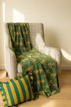 Wild Grass Safari Grand Kantha throw