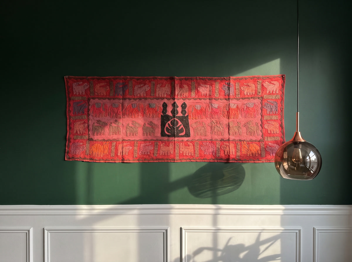 Trillium Appliqué Pure Cotton Wall Hanging